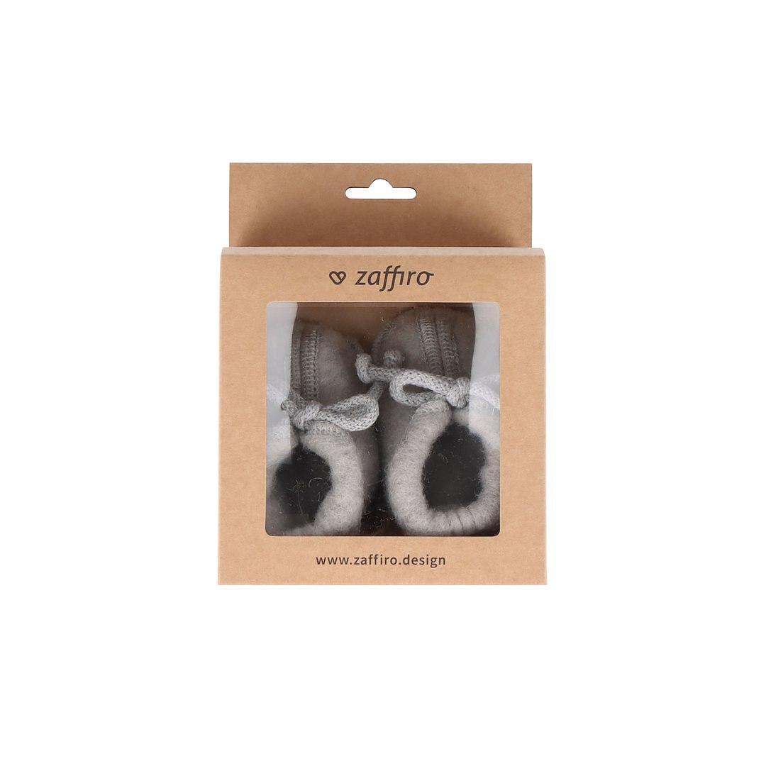 Бебешки Вълнени Пантофи S 0 6м Siera Grey Zaffiro