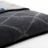 Памучно Бебешко Одеяло 75x100 См Chequered Graphite With Gray Zaffiro