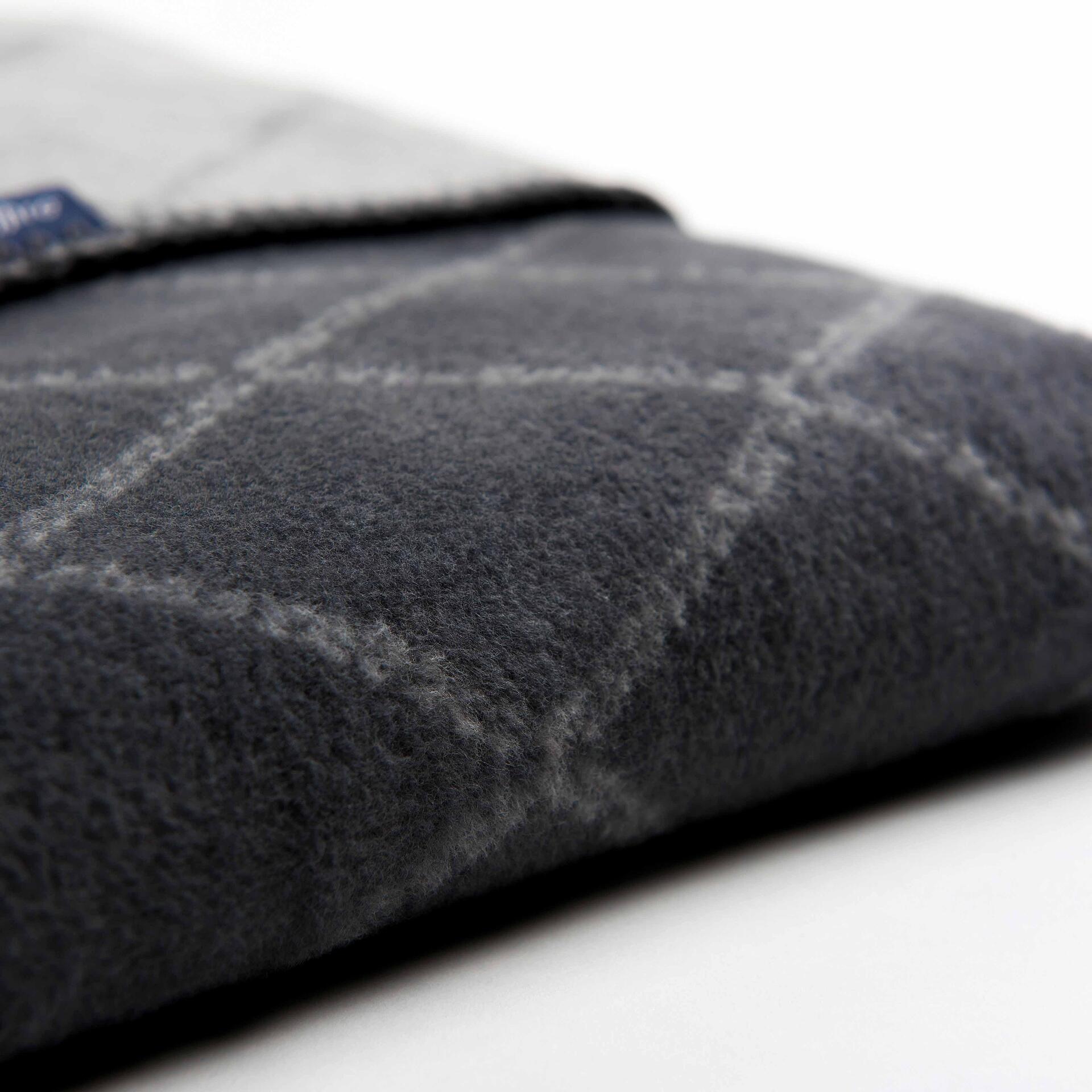 Памучно Бебешко Одеяло 75x100 См Chequered Graphite With Gray Zaffiro