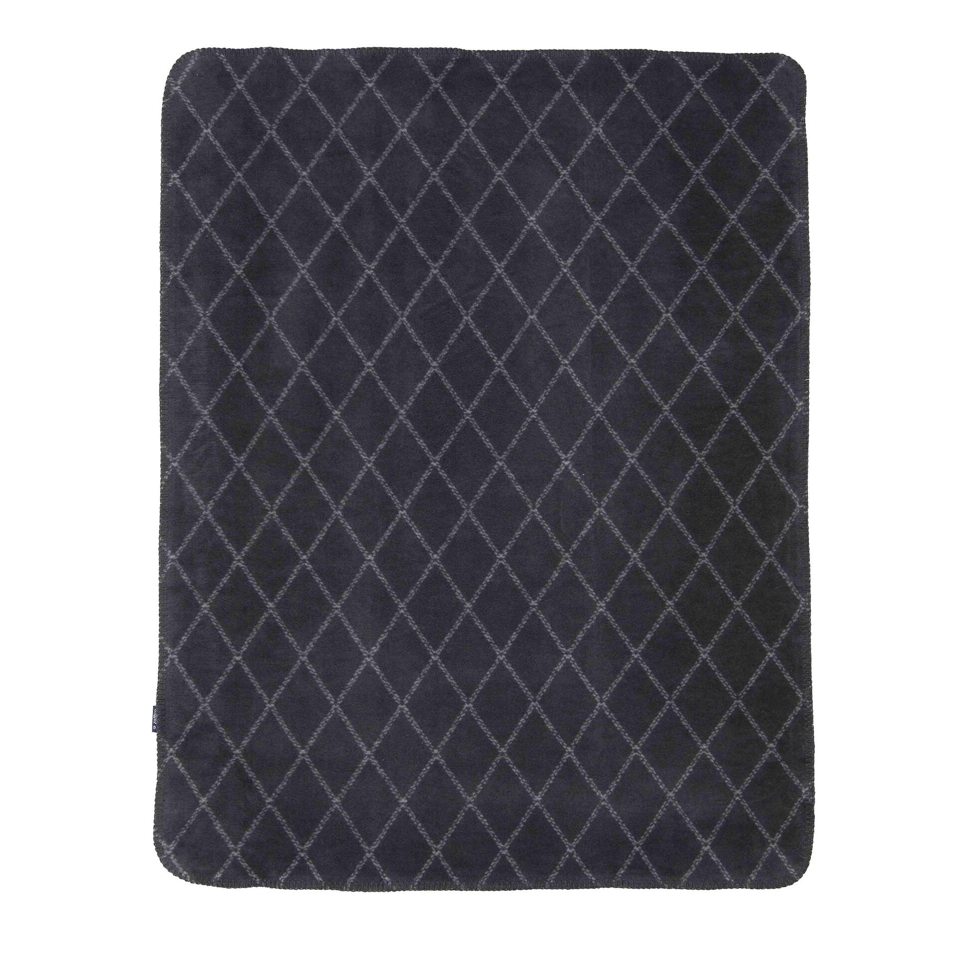 Памучно Бебешко Одеяло 75x100 См Chequered Graphite With Gray Zaffiro