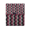 Памучно Бебешко Одеяло Графит Тъмнорозово Zigzag 75x100 См Zaffiro