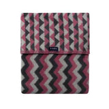 Памучно Бебешко Одеяло Графит Тъмнорозово Zigzag 75x100 См Zaffiro