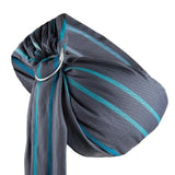Слинг За Новородено Бебе Hug Me Diamond Turquoise And Graphite Stripes Zaffiro