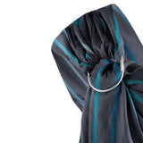 Слинг За Новородено Бебе Hug Me Diamond Turquoise And Graphite Stripes Zaffiro