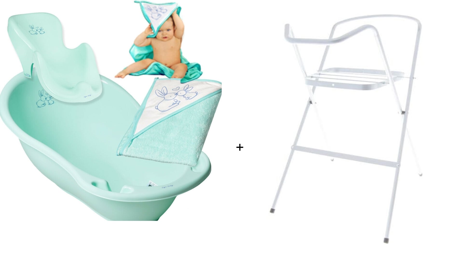 Комплект За Баня Зайче 4Ч Тюркоаз