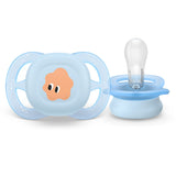 Залъгалки Ultra Start 0 2м Пастелни Декор Усмивка И Очички, Момче Philips Avent