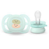 Залъгалки Ultra Start 0 2м Пастелни Декор Усмивка И Очички, Момче Philips Avent