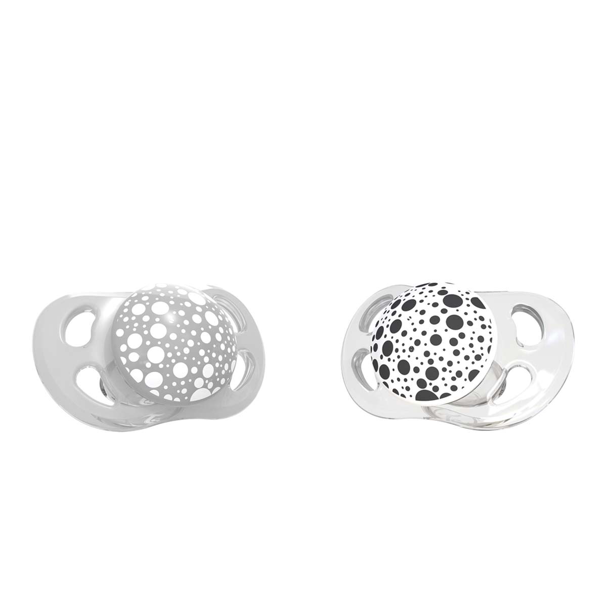 Залъгалки За Бебета Twistshake 2 Бр. 0-6 Месеца Сива И Бяла - Залъгалки - Twistshake - BebeMama