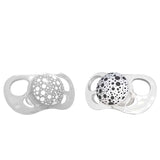 Залъгалки За Бебета Twistshake 2 Бр. 6+ Месеца Сива И Бяла - Залъгалки - Twistshake - BebeMama