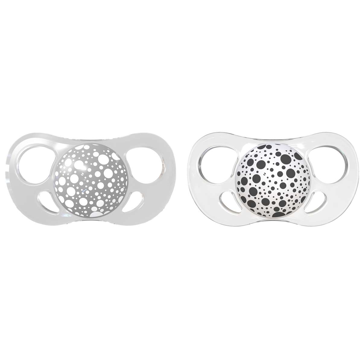 Залъгалки За Бебета Twistshake 2 Бр. 6+ Месеца Сива И Бяла --- BebeMama