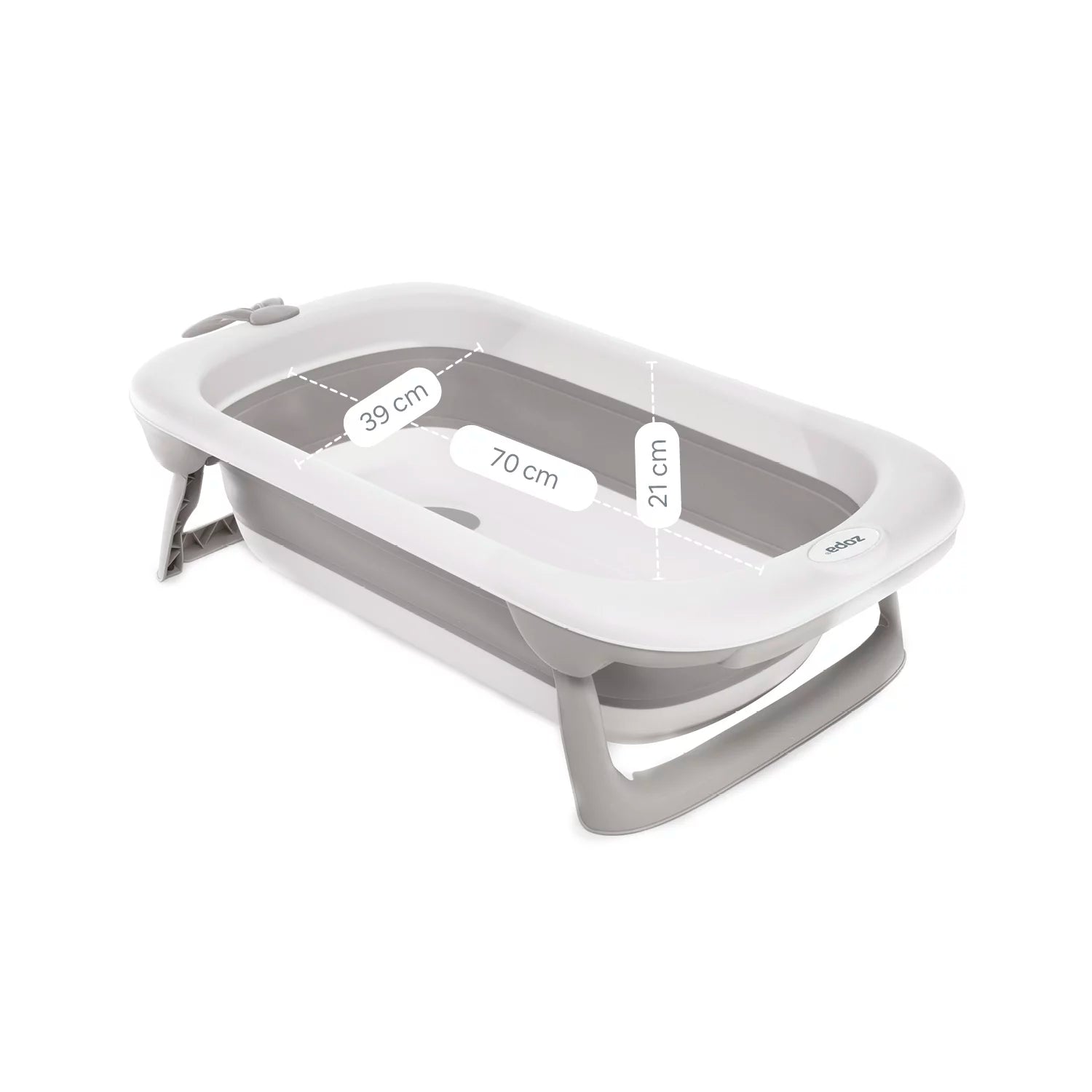 Бебешкo Сгъваема Вана Aquatico Grey Zopa