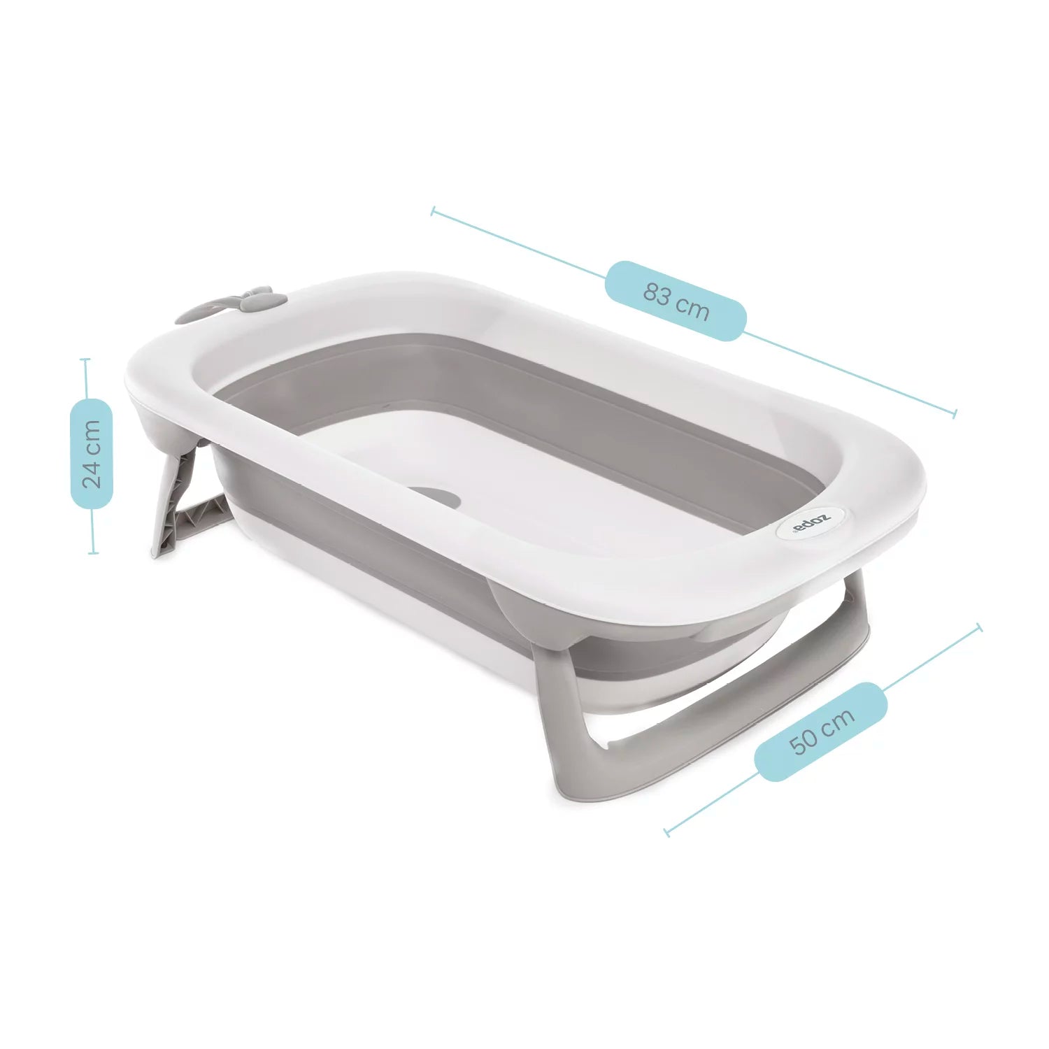 Бебешкo Сгъваема Вана Aquatico Grey Zopa