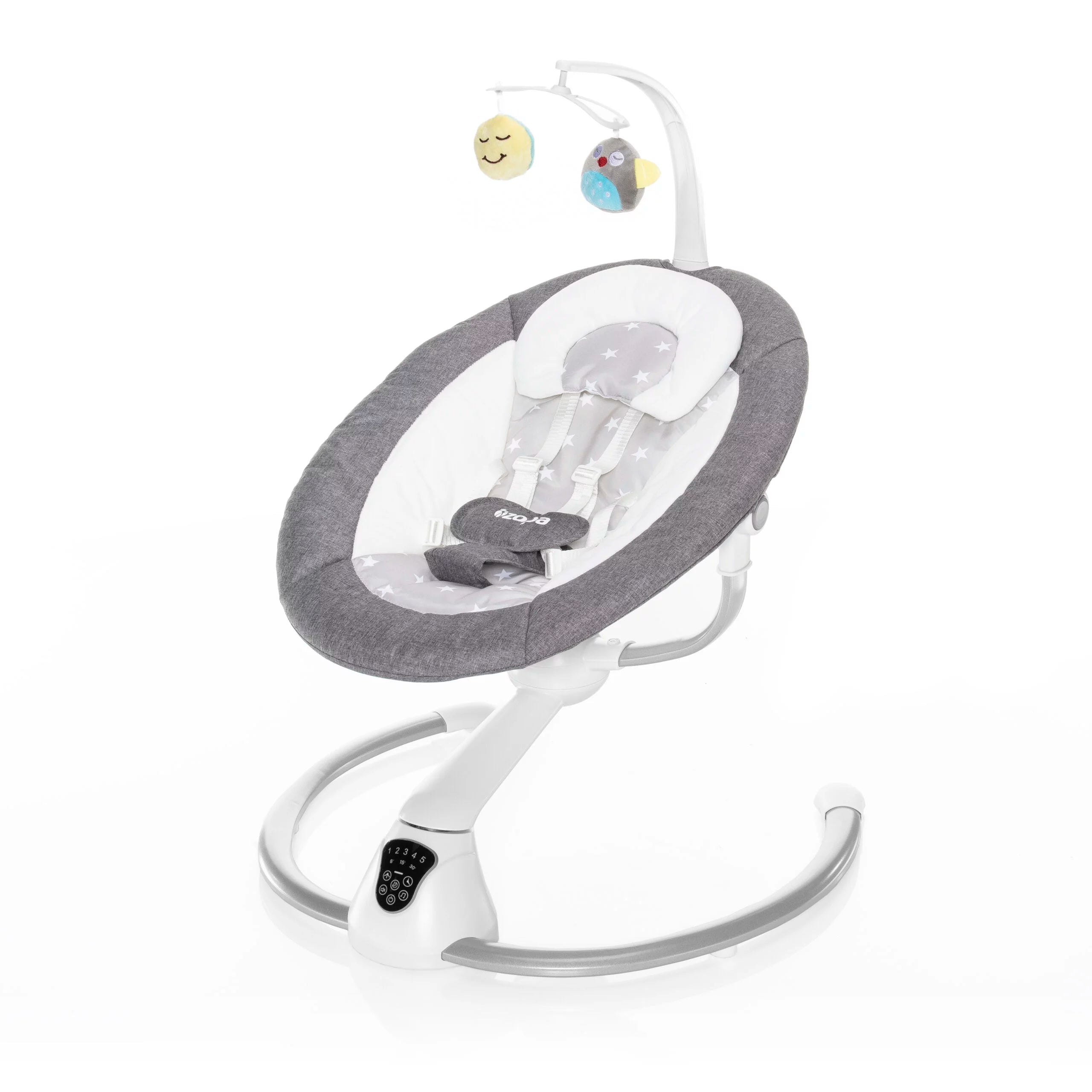 Бебешки Шезлонг Lullaby Gray Stars Grey Zopa