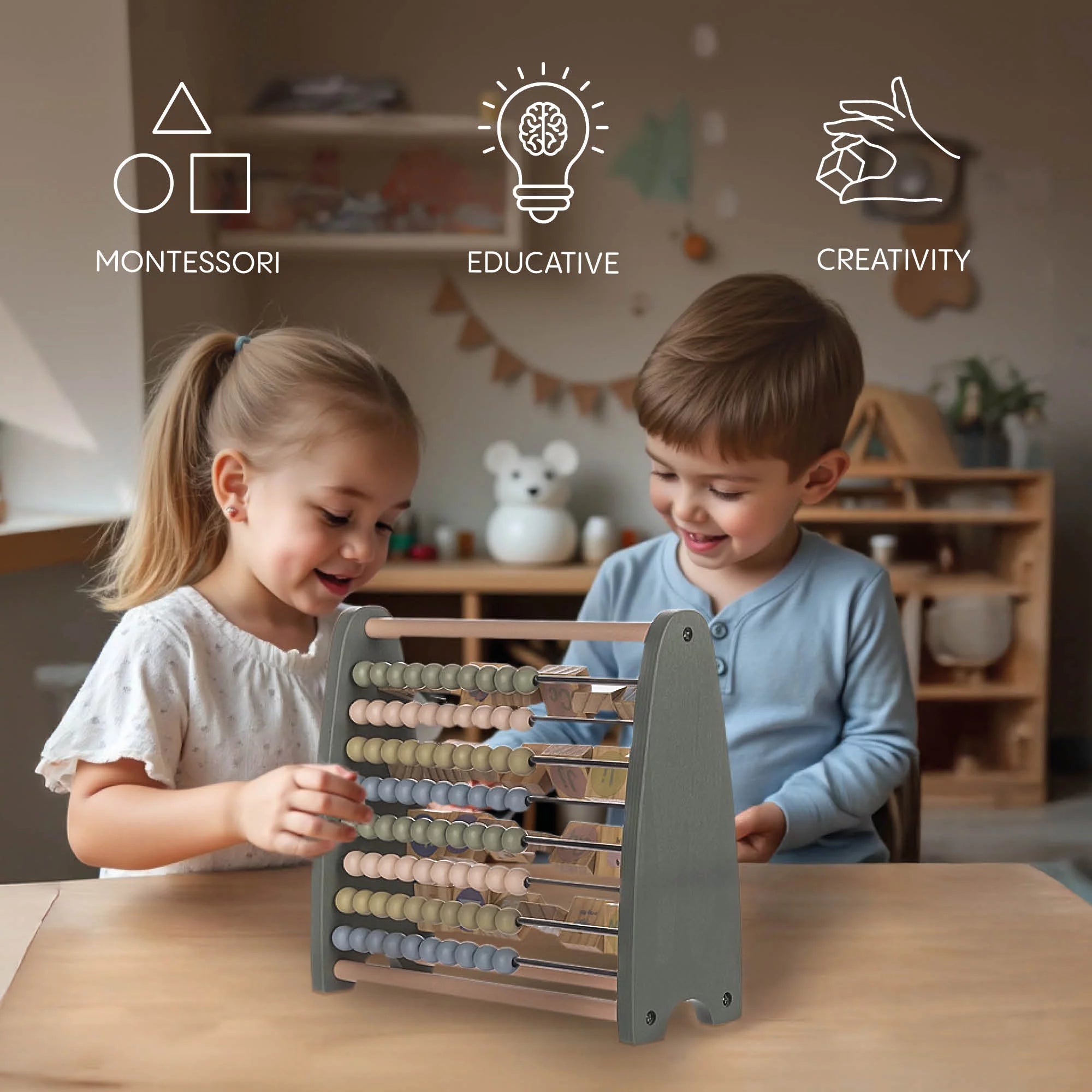 Дървена Образователна Играчка 2в1 Zopa