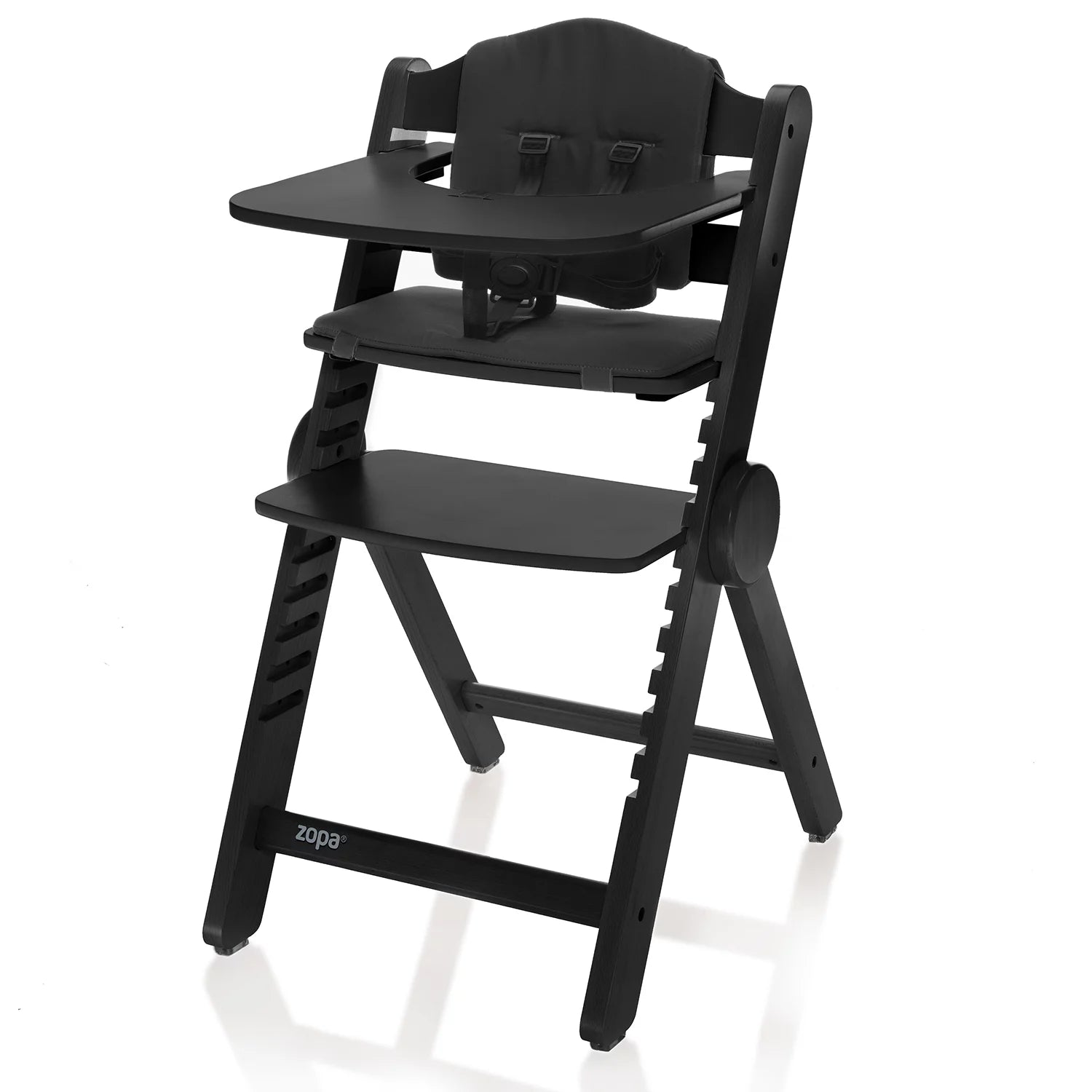 Детско Дървено Столче За Хранене Clipp & Clapp Black Zopa