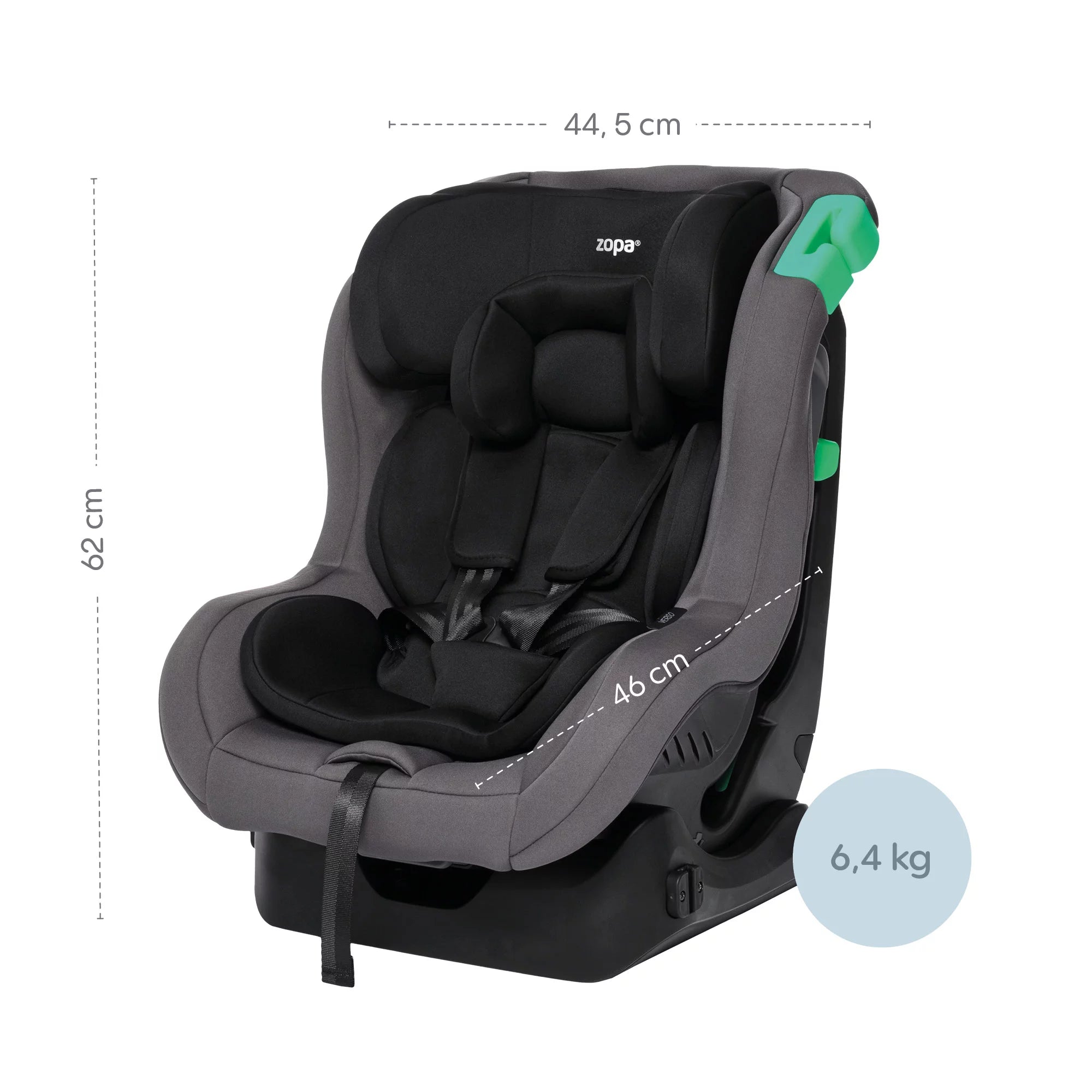 Детско Столче За Кола Verso R129 (40 105см) Foggy Grey Zopa