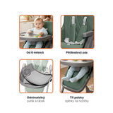 Детско Столче За Хранене Primo Light Grey Zopa