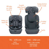 Детско Столче За Кола Alfa (76 150см) I Size Isofix Black Zopa