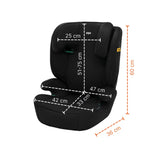 Детско Столче За Кола Beta (100 150см) I Size Isofix Black Zopa
