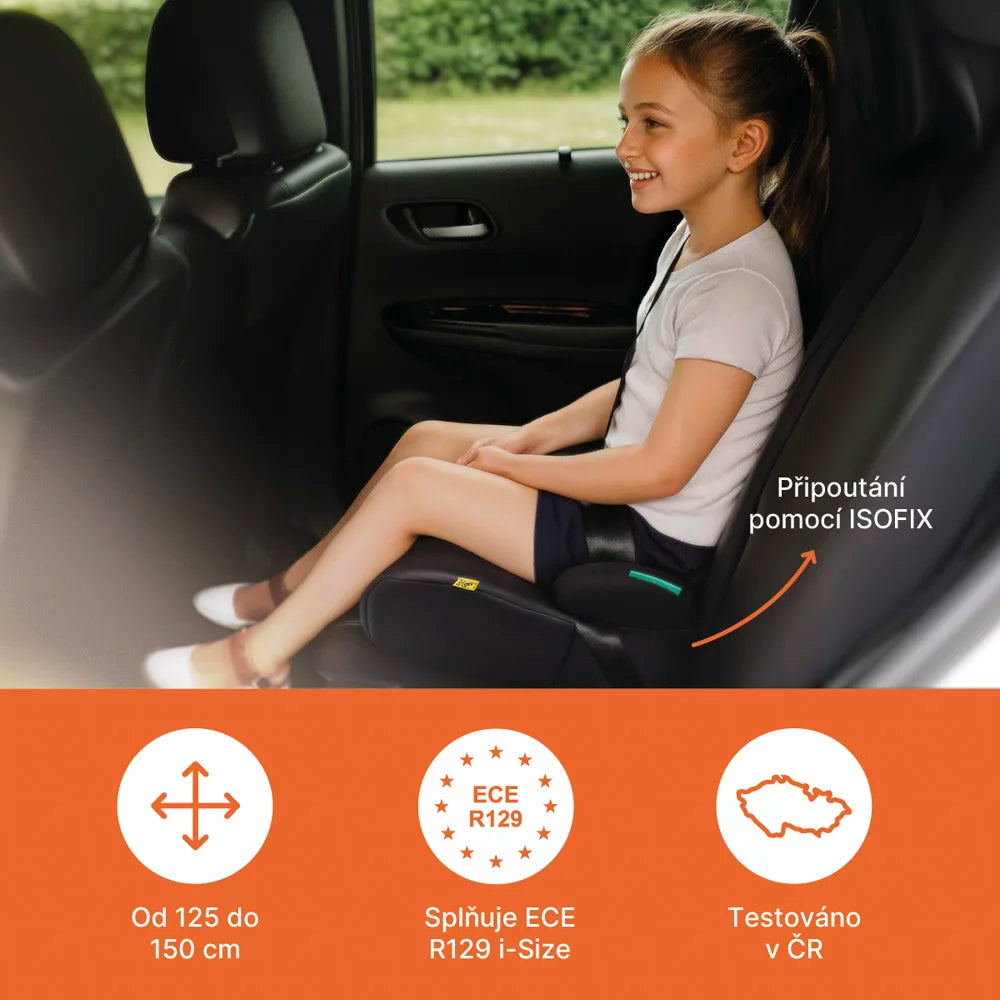 Детско Столче За Кола Kappa R129 (125 150см) Isofix Grey Zopa