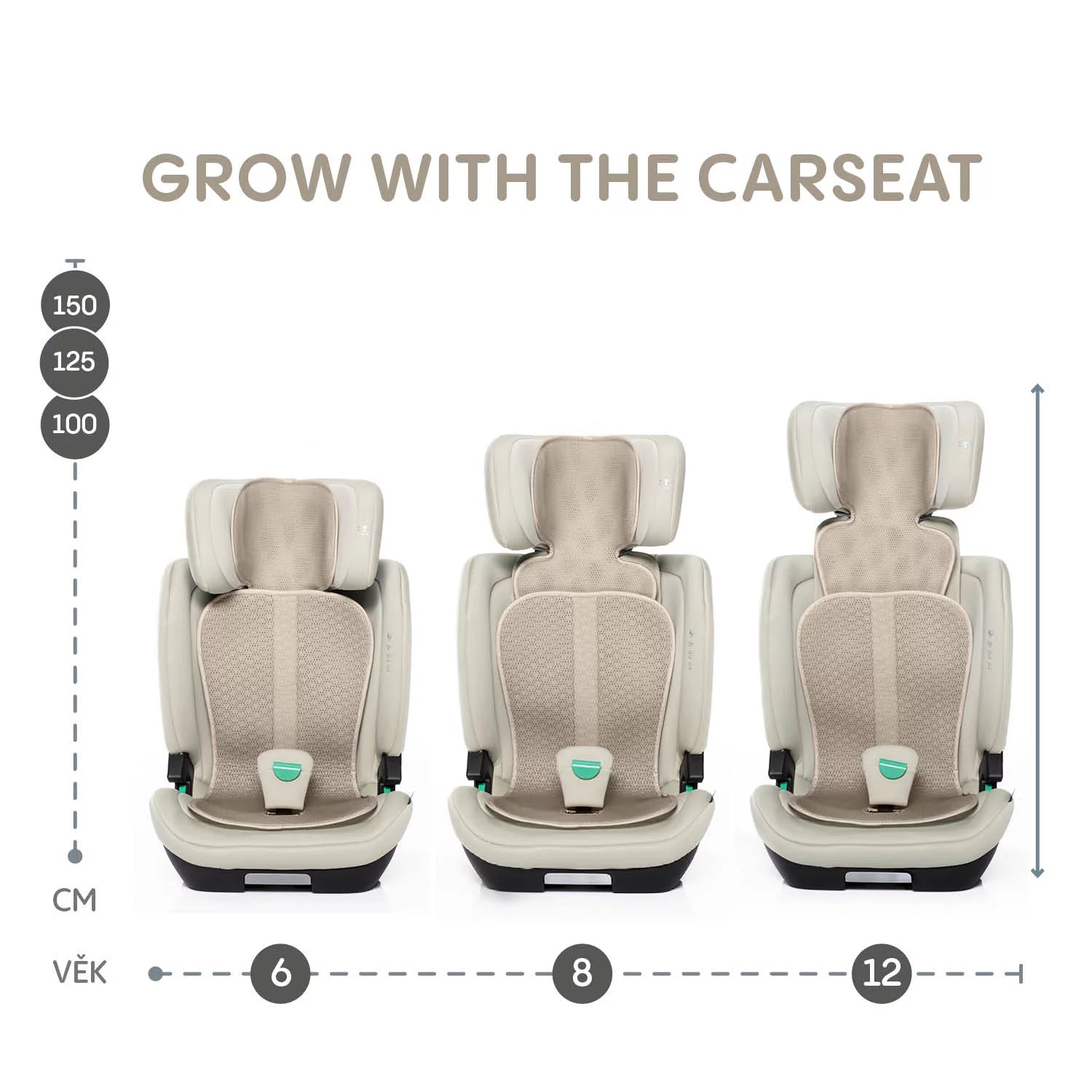 Дишаща Подложка Breeze За Столче За Кола Група 2 3 Ivory Beige Zopa