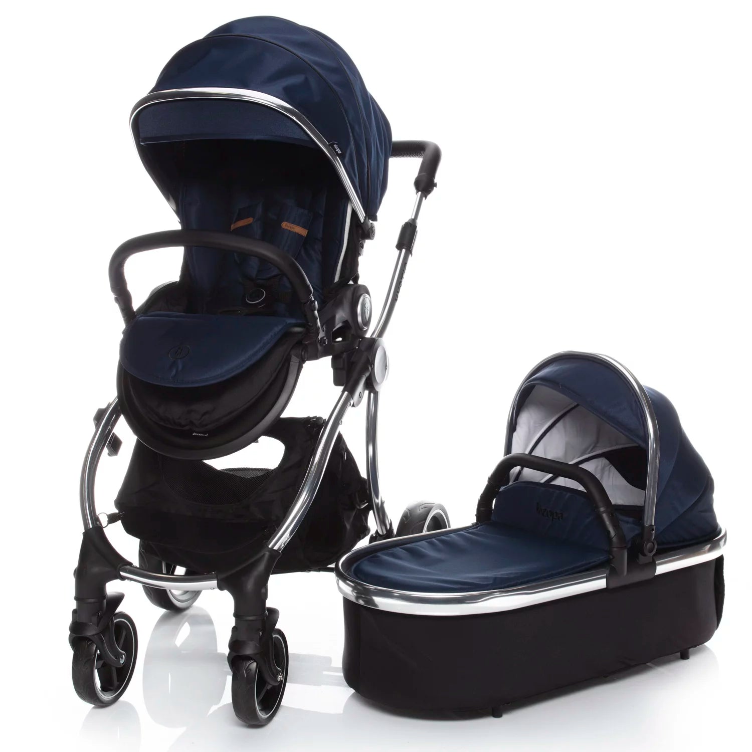 Комбинирана Количка 2 В 1 Mystic Royal Blue Silver Zopa