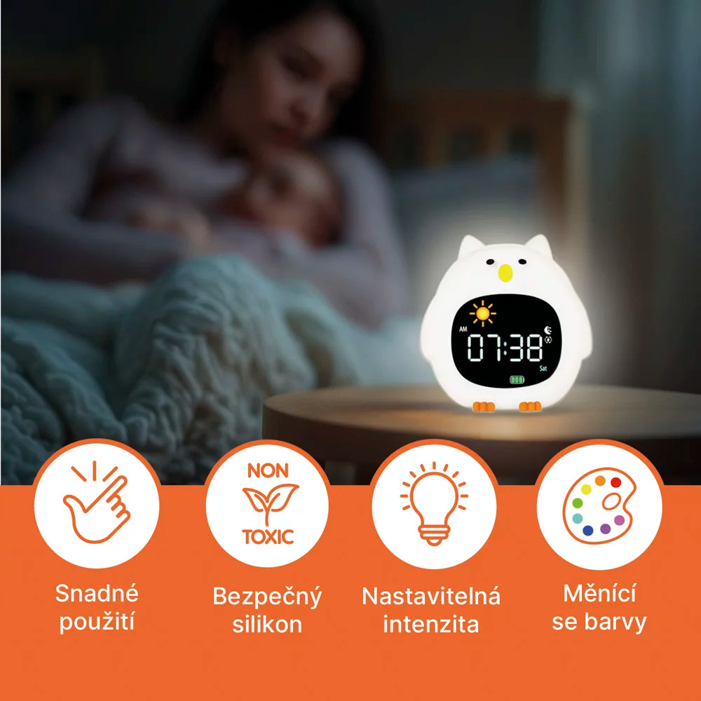 Нощна Лампа Часовник И Аларма Dog Zopa