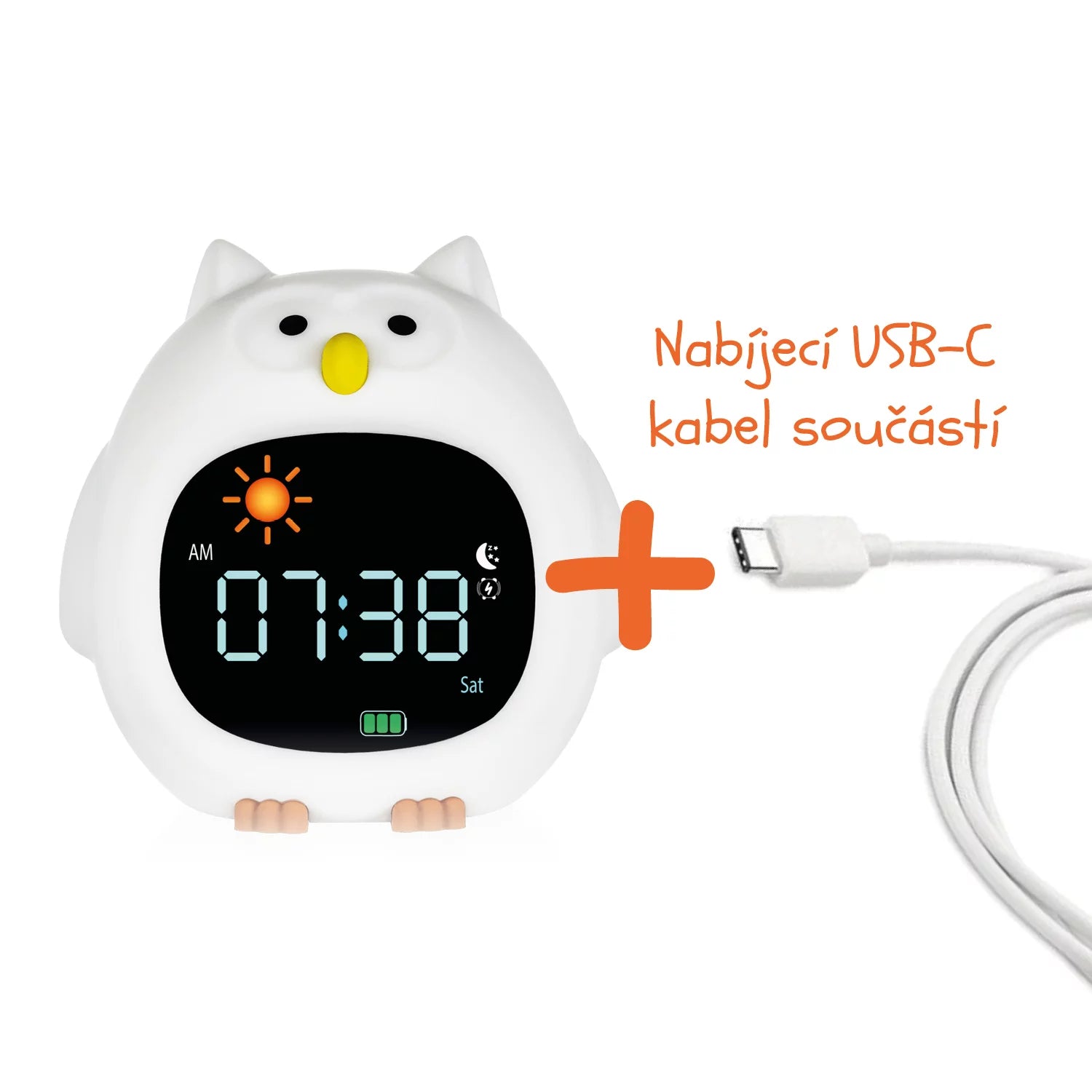 Нощна Лампа Часовник И Аларма Owl Zopa