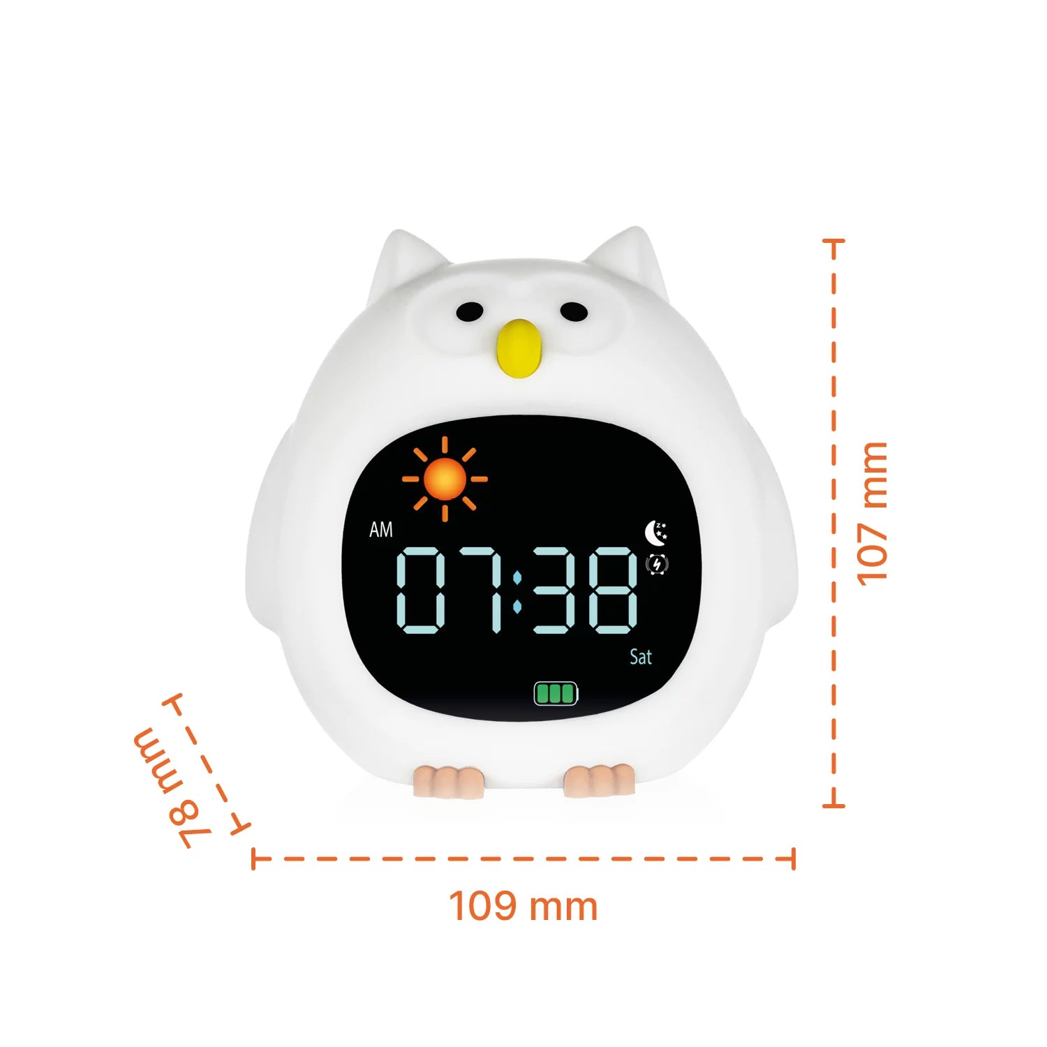 Нощна Лампа Часовник И Аларма Owl Zopa