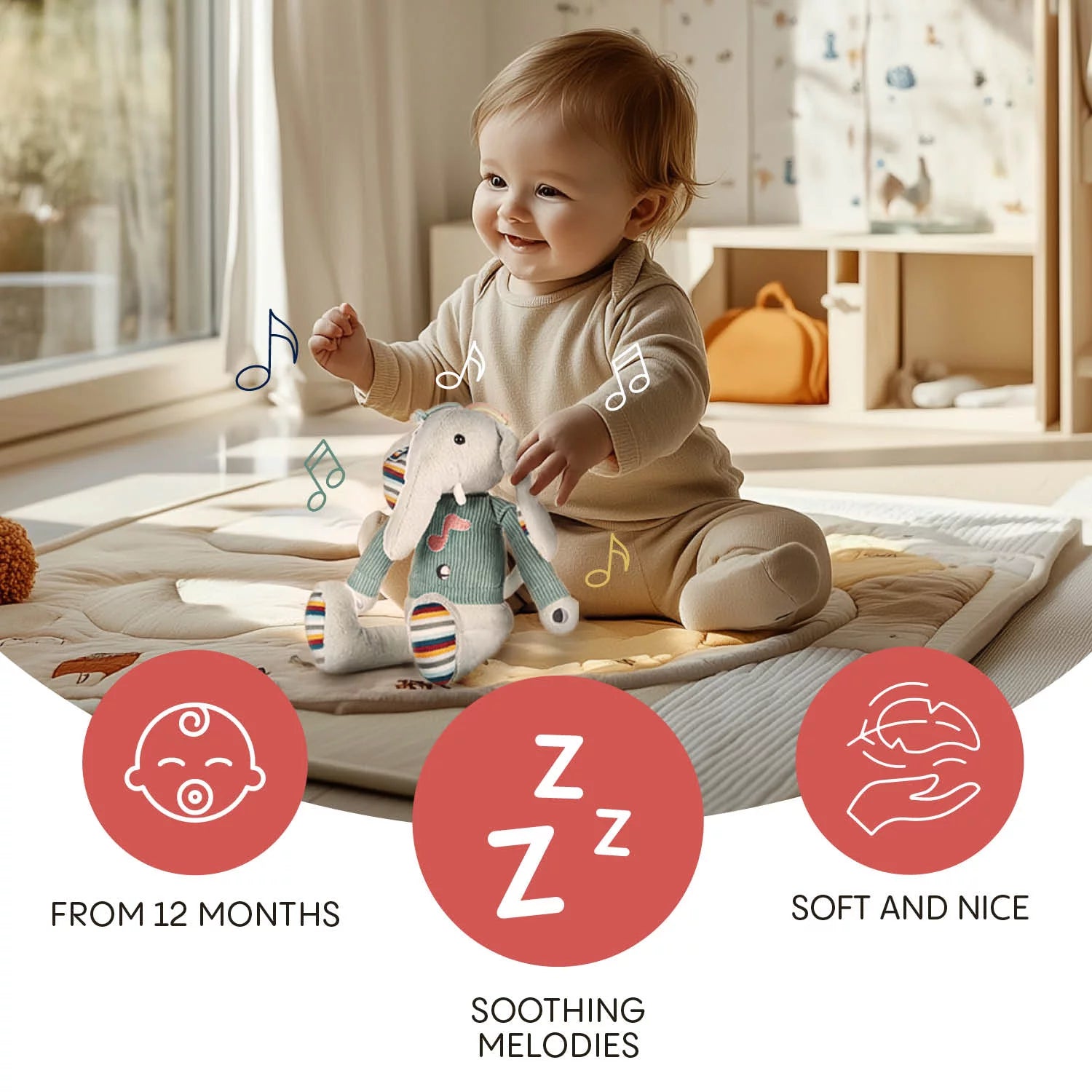Плюшена Интерактивна Играчка Elephant Zopa