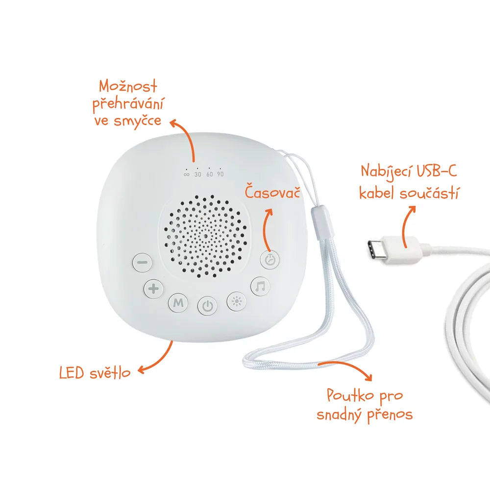 Преносим Уред За Сън, Led Светлина И Бял Шум White Zopa