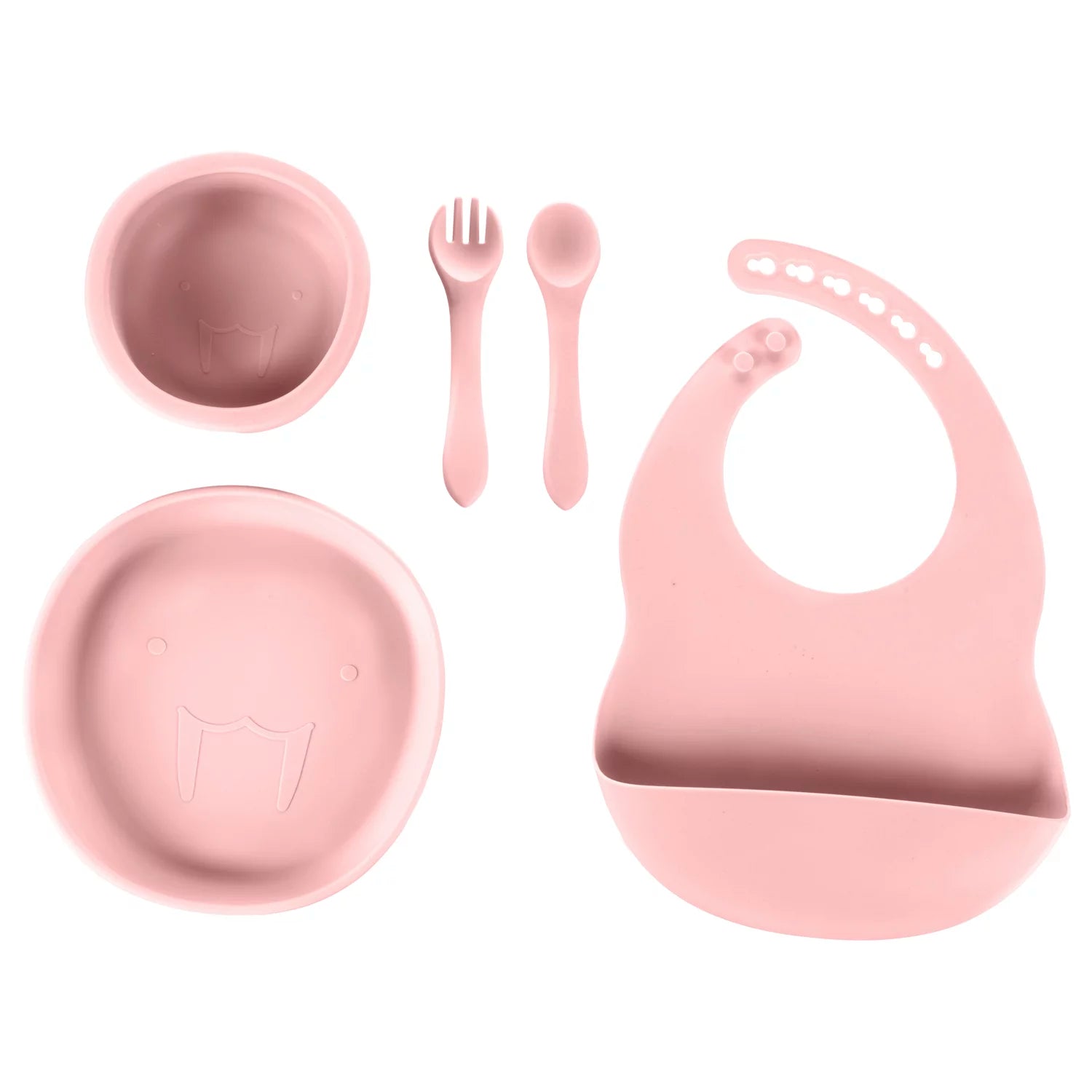 Силиконов Комплект За Хранене Old Pink Zopa