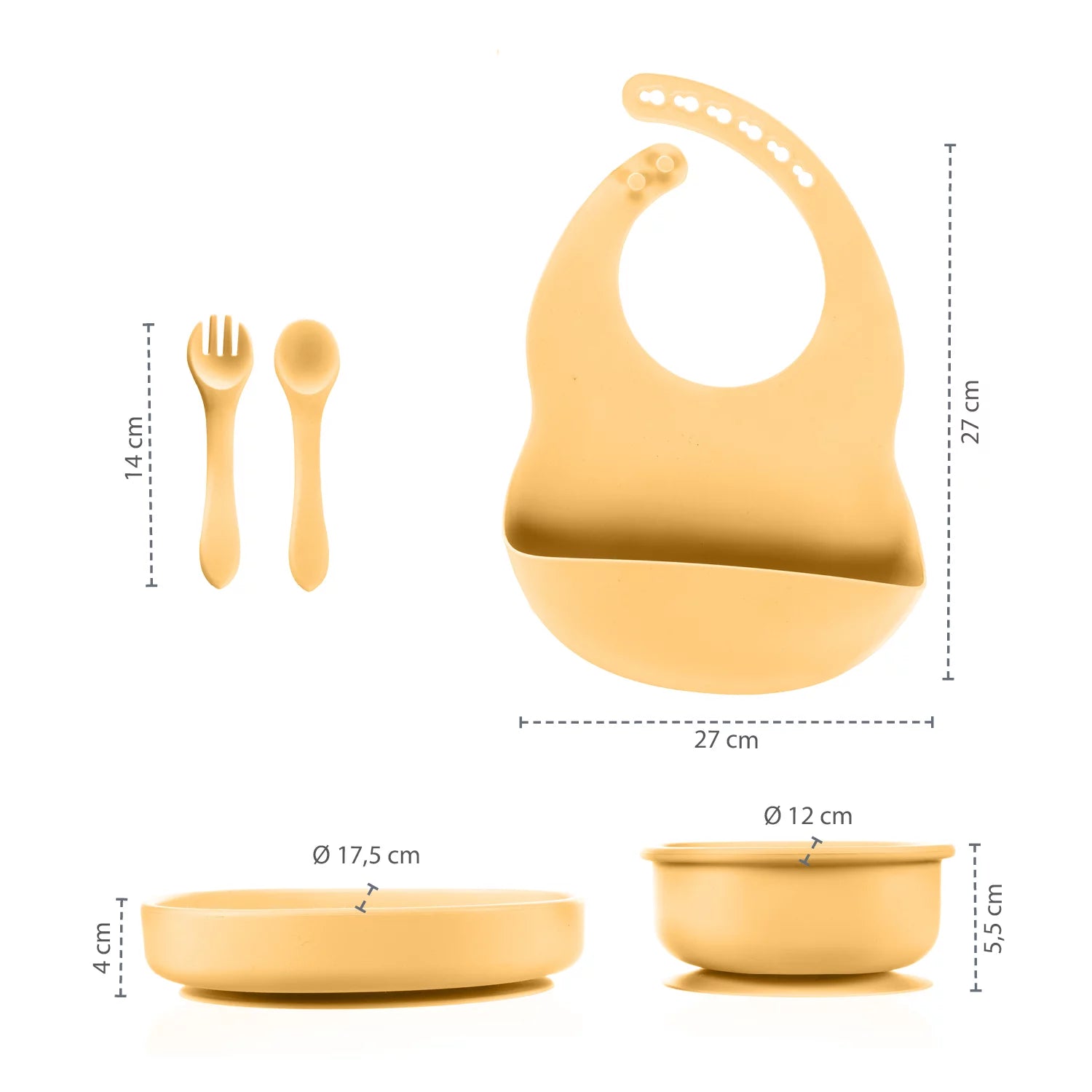Силиконов Комплект За Хранене Sand Beige Zopa