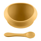 Силиконова Купа С Вакуум + Лъжица Mustard Yellow Zopa