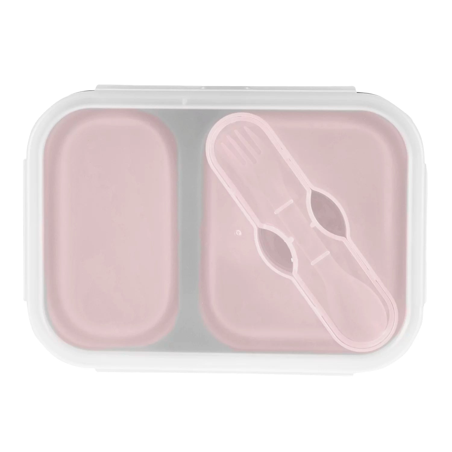 Силиконова Кутия За Обяд С Лъжица Large Old Pink Zopa