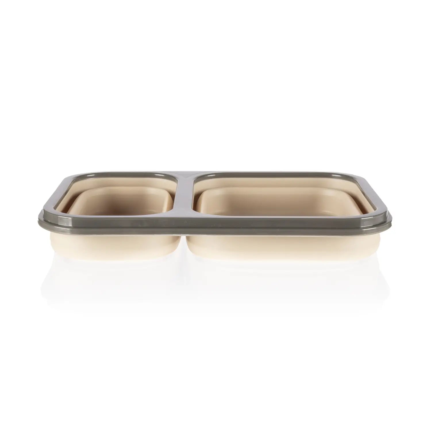 Силиконова Кутия За Обяд С Лъжица Large Sand Beige Zopa