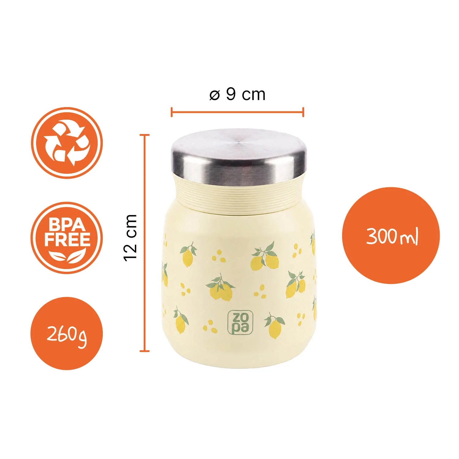 Термос За Храна 300 Мл. Limoncello Zopa