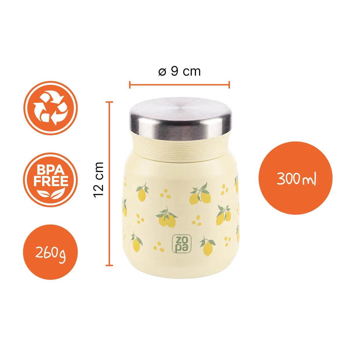 Термос За Храна 300 Мл. Limoncello Zopa