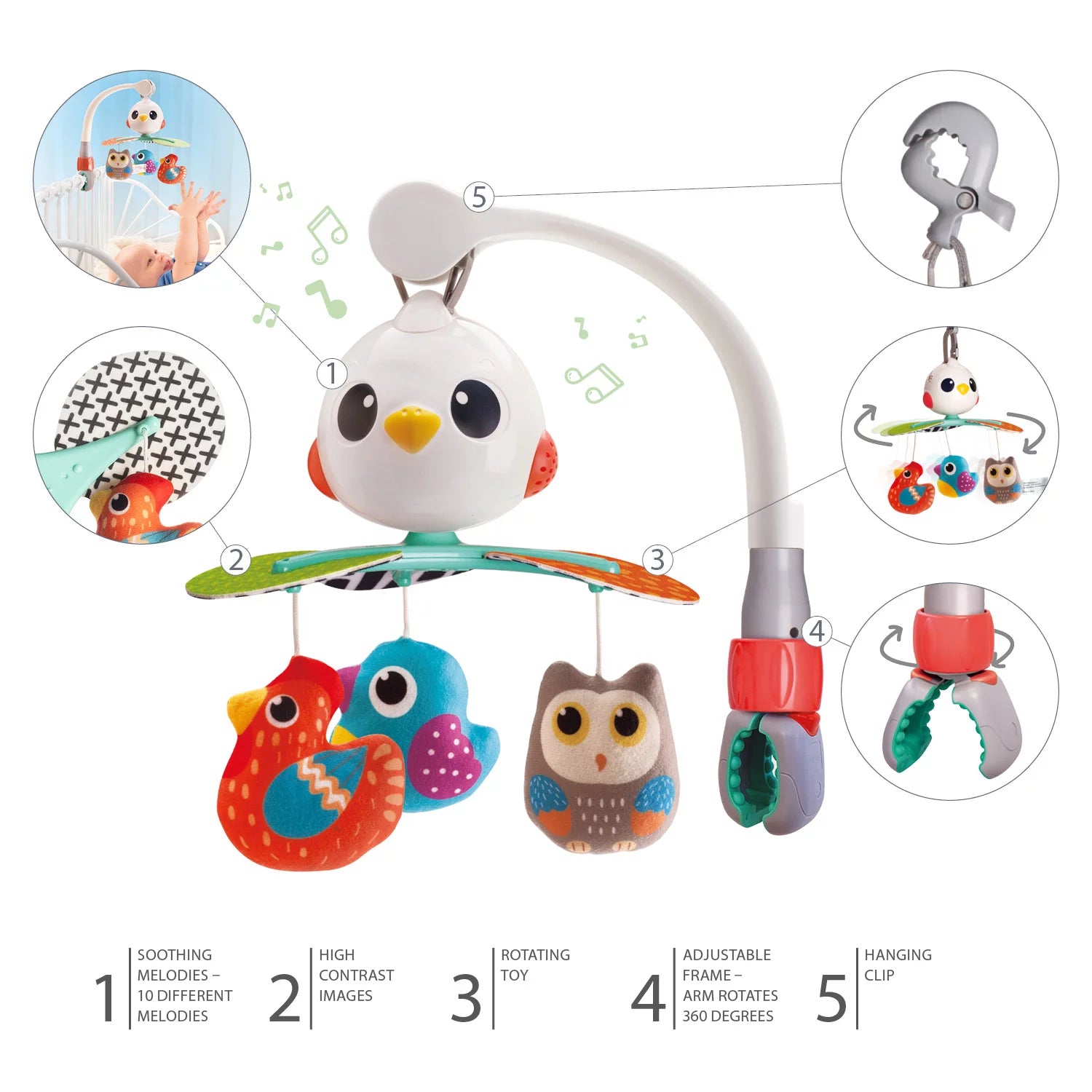 Въртележка За Легло Birds Zopa