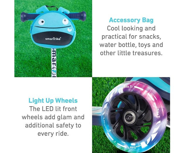 Детски Скутер Smartrike Т3, Син --- BebeMama