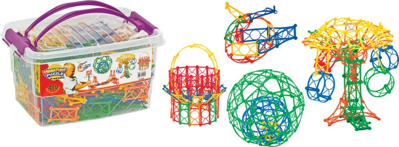 Конструктор Мини Пъзел 480 Ел. 27Х18Х21 - Строители, Мозайки И Конструктори - Thesmileofyourbaby - BebeMama