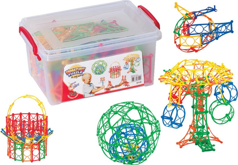 Конструктор Мини Пъзел 240 Ел. 24Х17Х12 - Строители, Мозайки И Конструктори - Thesmileofyourbaby - BebeMama