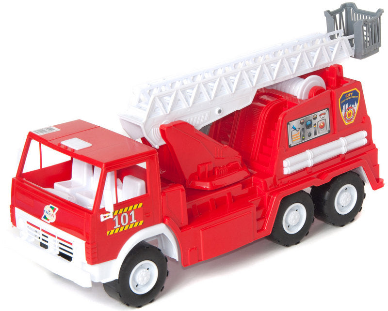 Камион Пожарна Стълбата Се Върти На 360 Градуса И Се Разтяга 53Х26Х20 - Коли, Камиони, Влакове И Самолети - TheSmileOfYourBaby - BebeMama