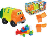 Конструктор Камион За Боклук Едри Елементи С 30 Ел. 51Х23Х25 - Строители, Мозайки И Конструктори - Thesmileofyourbaby - BebeMama