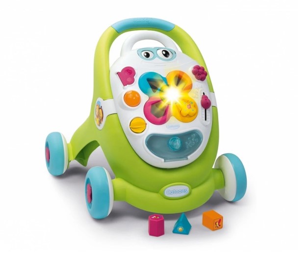 Проходилка И Активна Дъска 2В1 Smoby Cotoons - Проходилки И Уокъри - Smoby - BebeMama