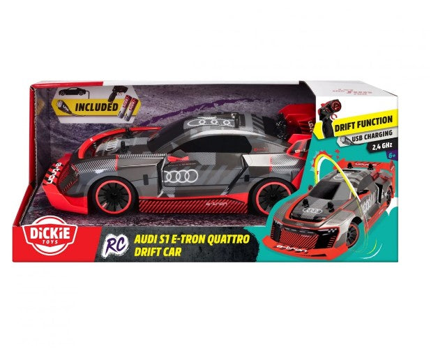 Радиоуправляема Кола Дики, Audi S1 E-Tron Quattro Drift Car Rtr, 30 См - Коли, Камиони, Влакове И Самолети - Dickie Toys - BebeMama