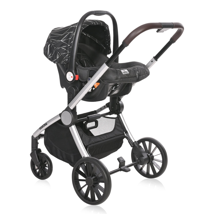 Д.Количка Ramona Silver Stripe + Чанта --- BebeMama