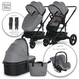 Д.Количка Boston Dolphin Grey - Комбинирани Колички - Lorelli Classic - BebeMama