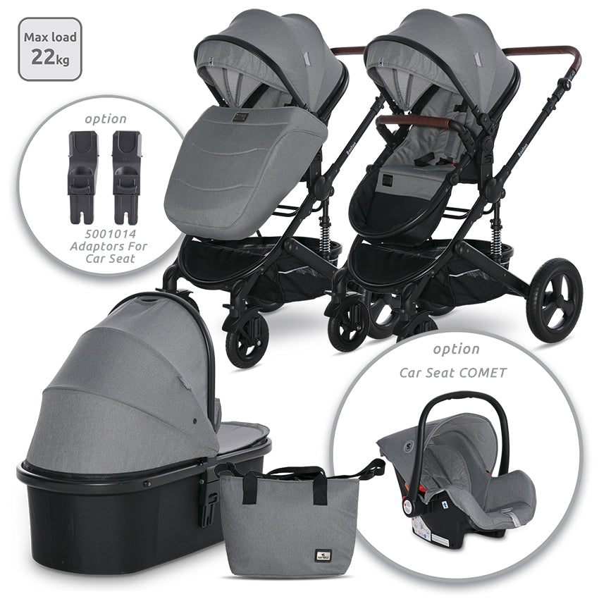 Д.Количка Boston Dolphin Grey - Комбинирани Колички - Lorelli Classic - BebeMama