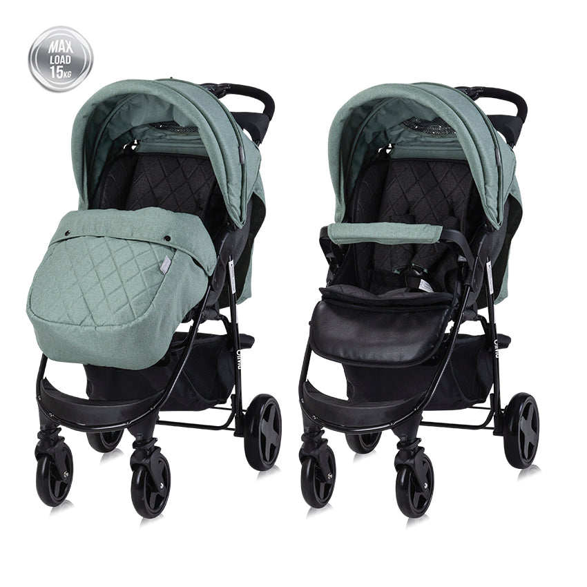 Д.Количка Olivia Green Bay+Покривало - Комбинирани Колички - Lorelli Classic - BebeMama